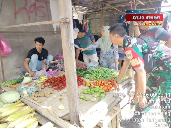
Pasca Lebaran, Harga Sembako Relatif Stabil di Ceka Babinsa