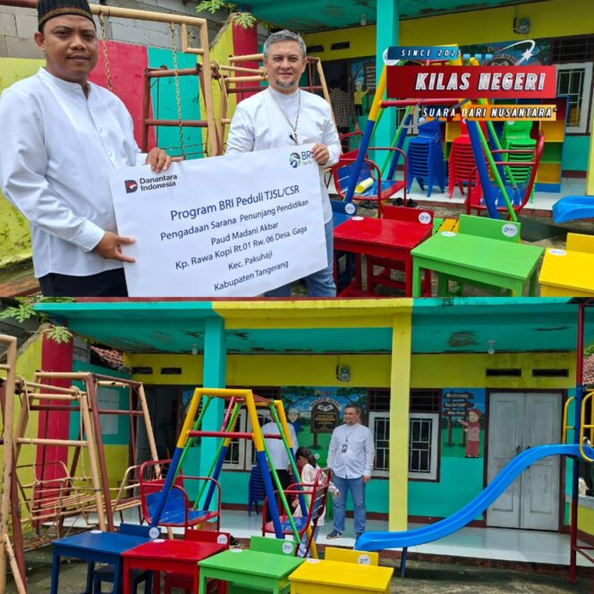 
Wujud Kepedulian terhadap Pendidikan Anak Usia Dini, BRI Cabang Tangerang Merdeka Salurkan Bantuan Sarpras ke PAUD Madani Akbar Tangerang