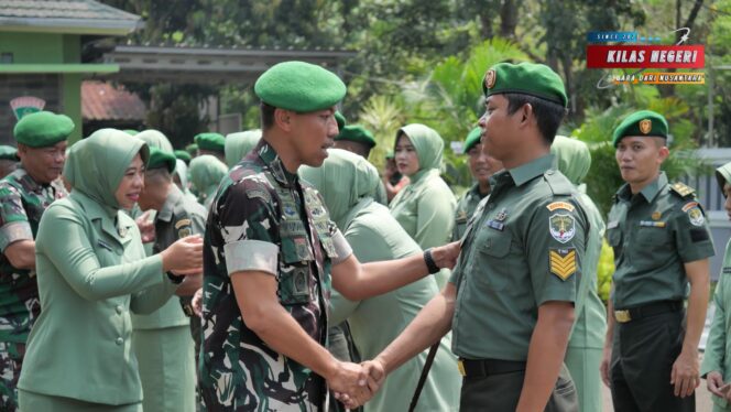 
Periode 1 April 2026, Sebanyak 25 Prajurit Kodim 0510/Tigaraksa Naik Pangkat
