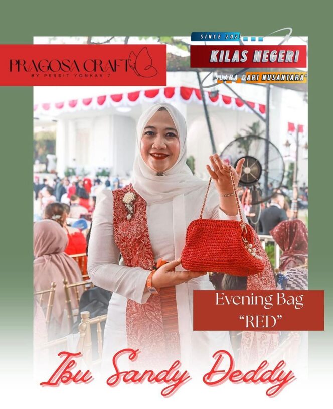 
Pragosa Bag, Karya Seni dari Ibu-Ibu Anggota Persit Kartika Chandra Kirana Ranting 2 Yonkav 7 Cabang XIII Brigkav 1 PD Jaya