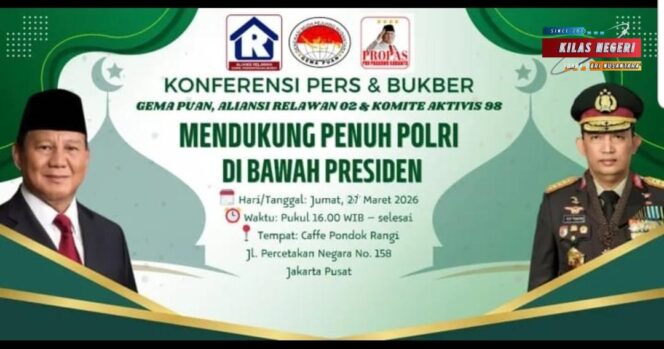 
Relawan 02 dan Gema Puan Kompak Bela Polri, Tolak Isu Pergantian Kapolri