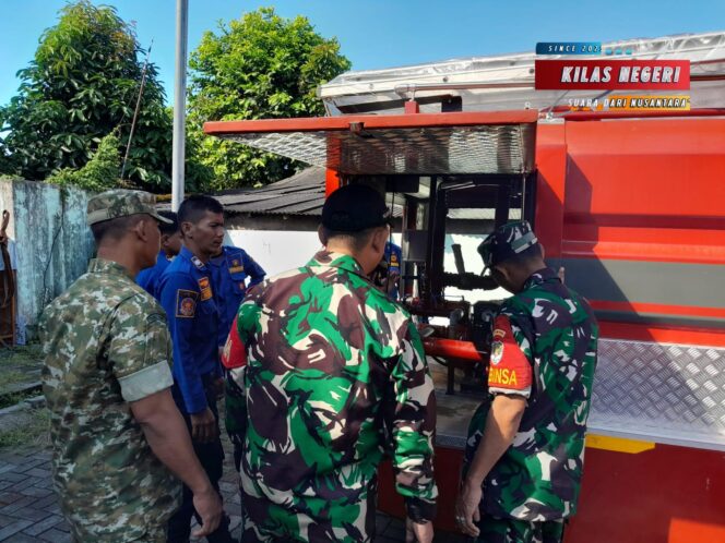 
Koramil Balaraja Siaga Api, Prajurit Turun Latihan Damkar