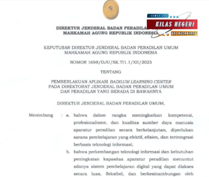 
Satker Wajib Manfaatkan BLC, Semua Aparatur Peradilan Harus Adaptif Digital